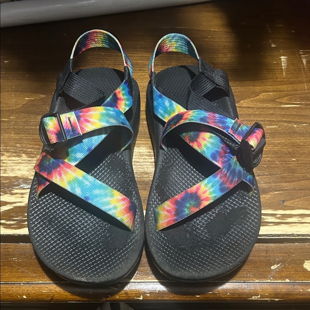 Chaco Tie-Dye Sandals with Black Soles